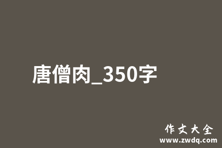 唐僧肉_350字